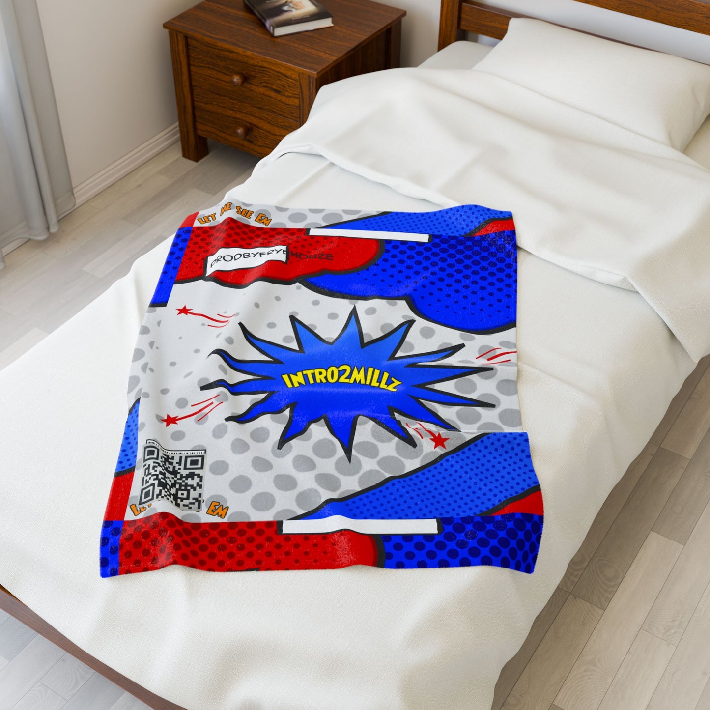 Vibrant Comic-Inspired Velveteen Plush Blanket - Cozy Home Decor for Superhero Fans, Great Gift for Birthdays, Christmas, and Movie Nights