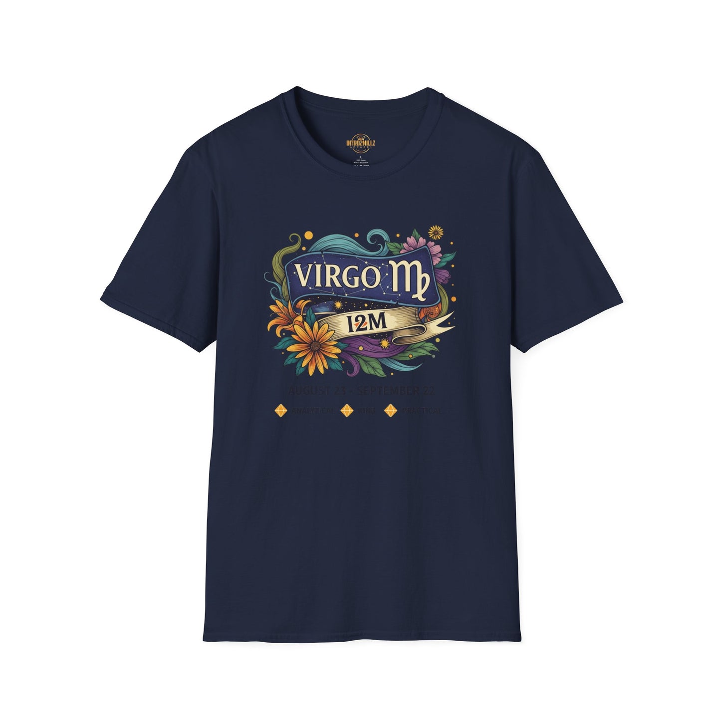 Virgo Zodiac T-Shirt | Astrology Gift | Birthday Tee | Unisex Softstyle Tee | Horoscope Apparel | Virgo Season Celebration