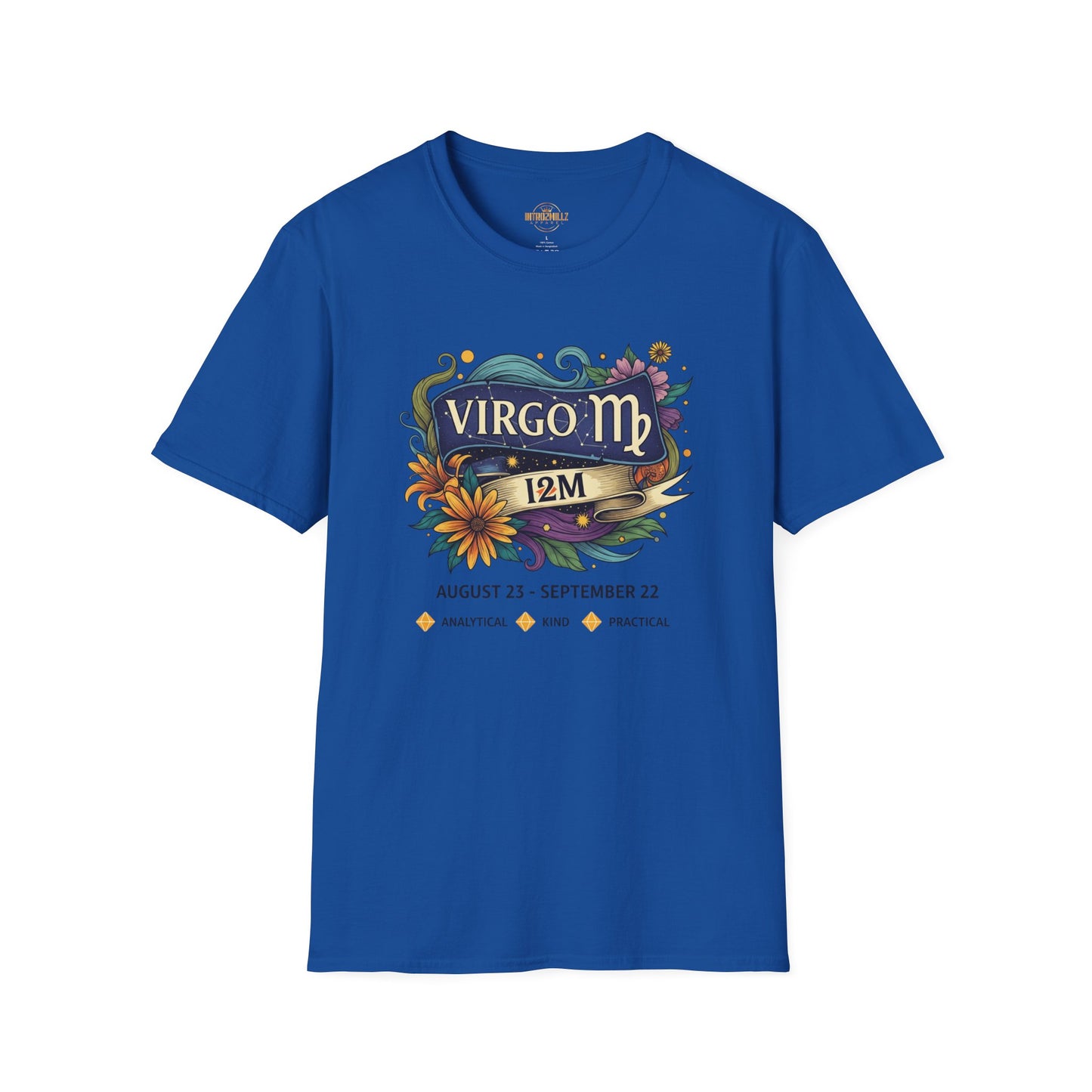 Virgo Zodiac T-Shirt | Astrology Gift | Birthday Tee | Unisex Softstyle Tee | Horoscope Apparel | Virgo Season Celebration