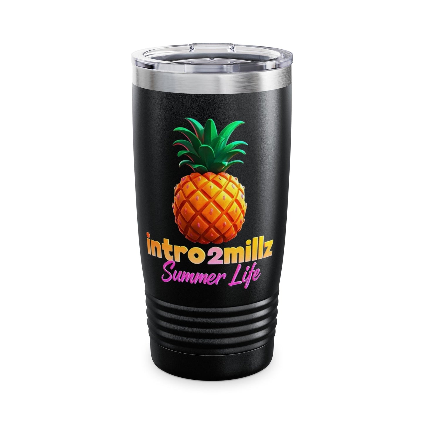 Pineapple Summer Life Tumbler, 20oz Insulated Drinkware for Beach Lovers, Travel Mug, Birthday Gift, Tropical Vibes, Summer Party Favor