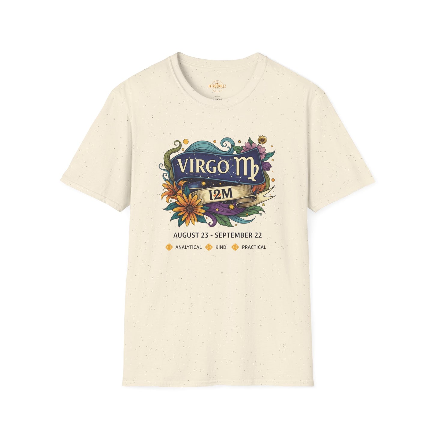 Virgo Zodiac T-Shirt | Astrology Gift | Birthday Tee | Unisex Softstyle Tee | Horoscope Apparel | Virgo Season Celebration