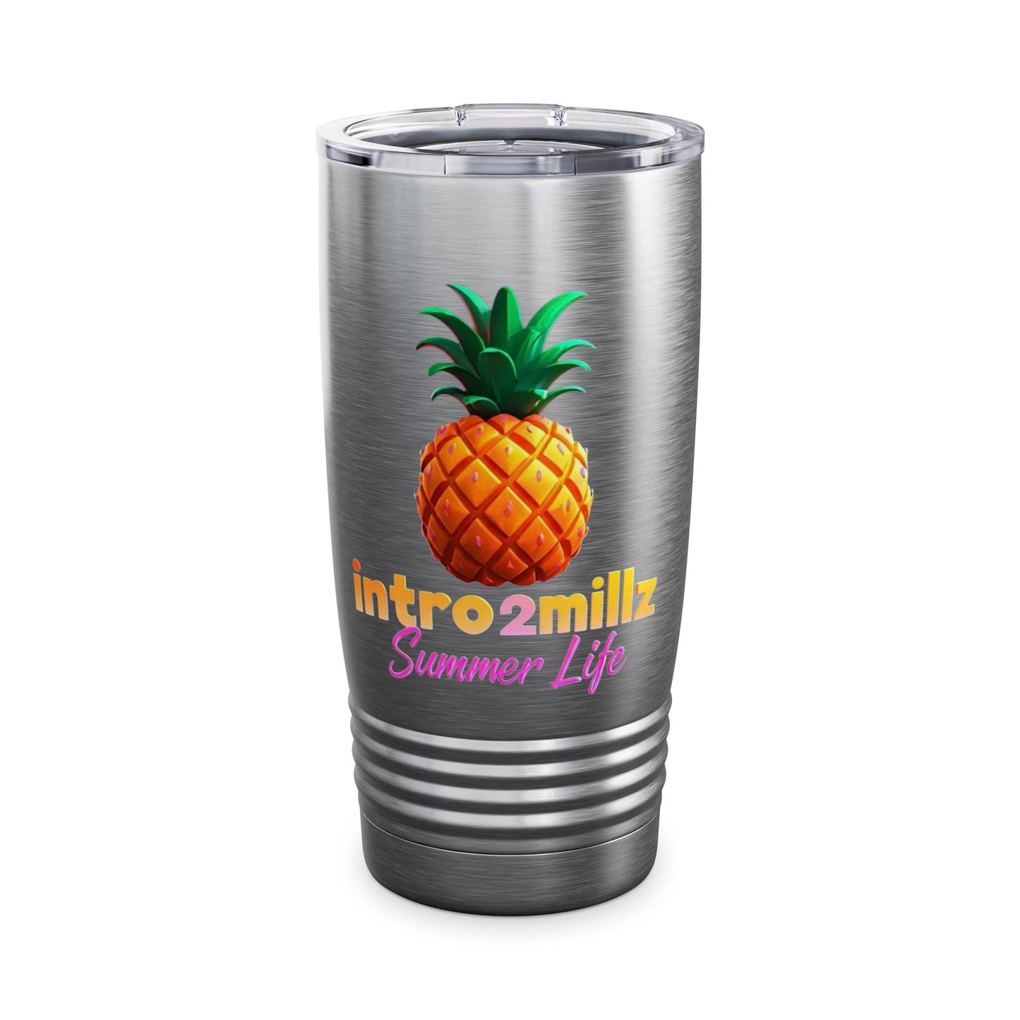 Pineapple Summer Life Tumbler, 20oz Insulated Drinkware for Beach Lovers, Travel Mug, Birthday Gift, Tropical Vibes, Summer Party Favor