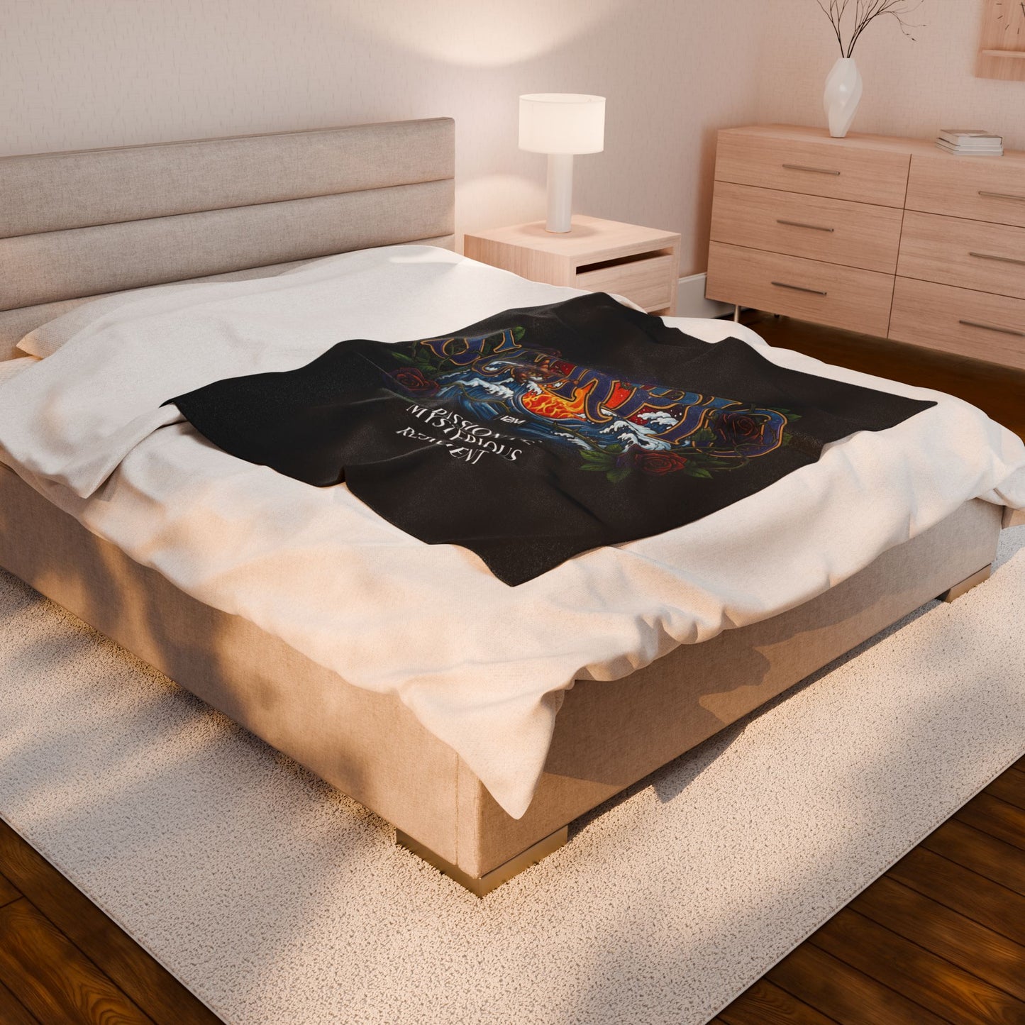 Scorpio Velveteen Plush Blanket, Zodiac Gift, Astrology Throw, Cozy Bed Cover, Mystical Home Decor, Perfect for Horoscope Lovers