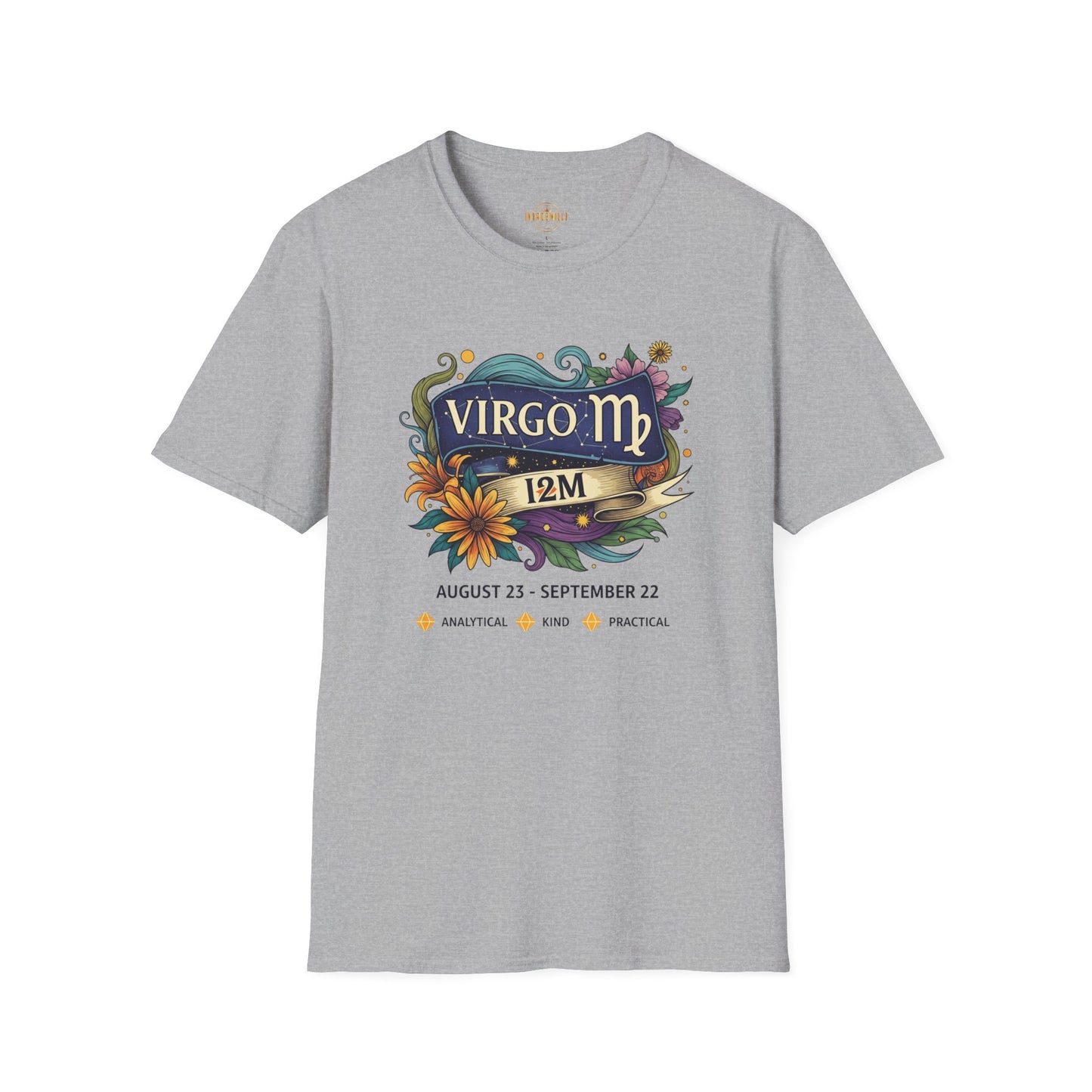 Virgo Zodiac T-Shirt | Astrology Gift | Birthday Tee | Unisex Softstyle Tee | Horoscope Apparel | Virgo Season Celebration