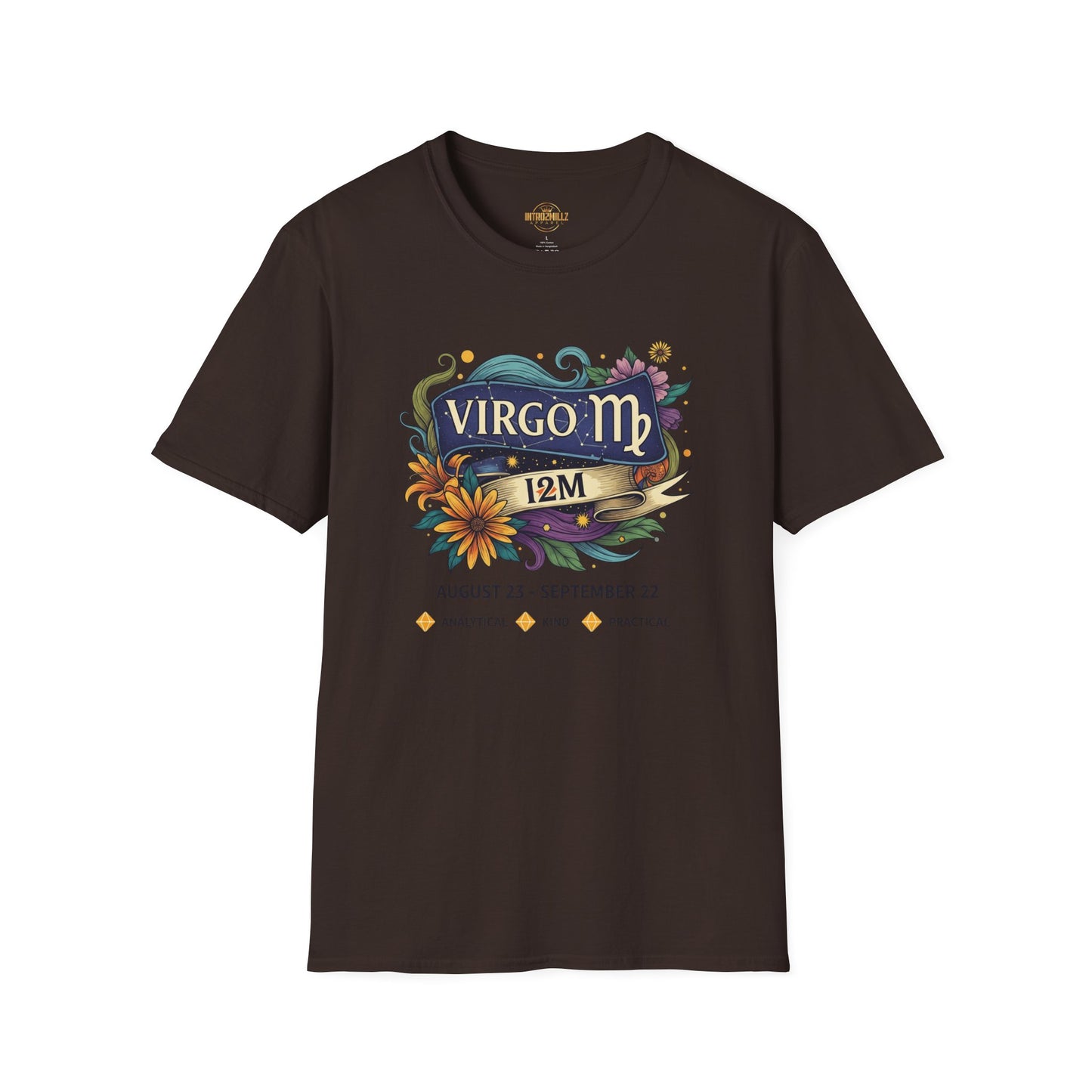 Virgo Zodiac T-Shirt | Astrology Gift | Birthday Tee | Unisex Softstyle Tee | Horoscope Apparel | Virgo Season Celebration