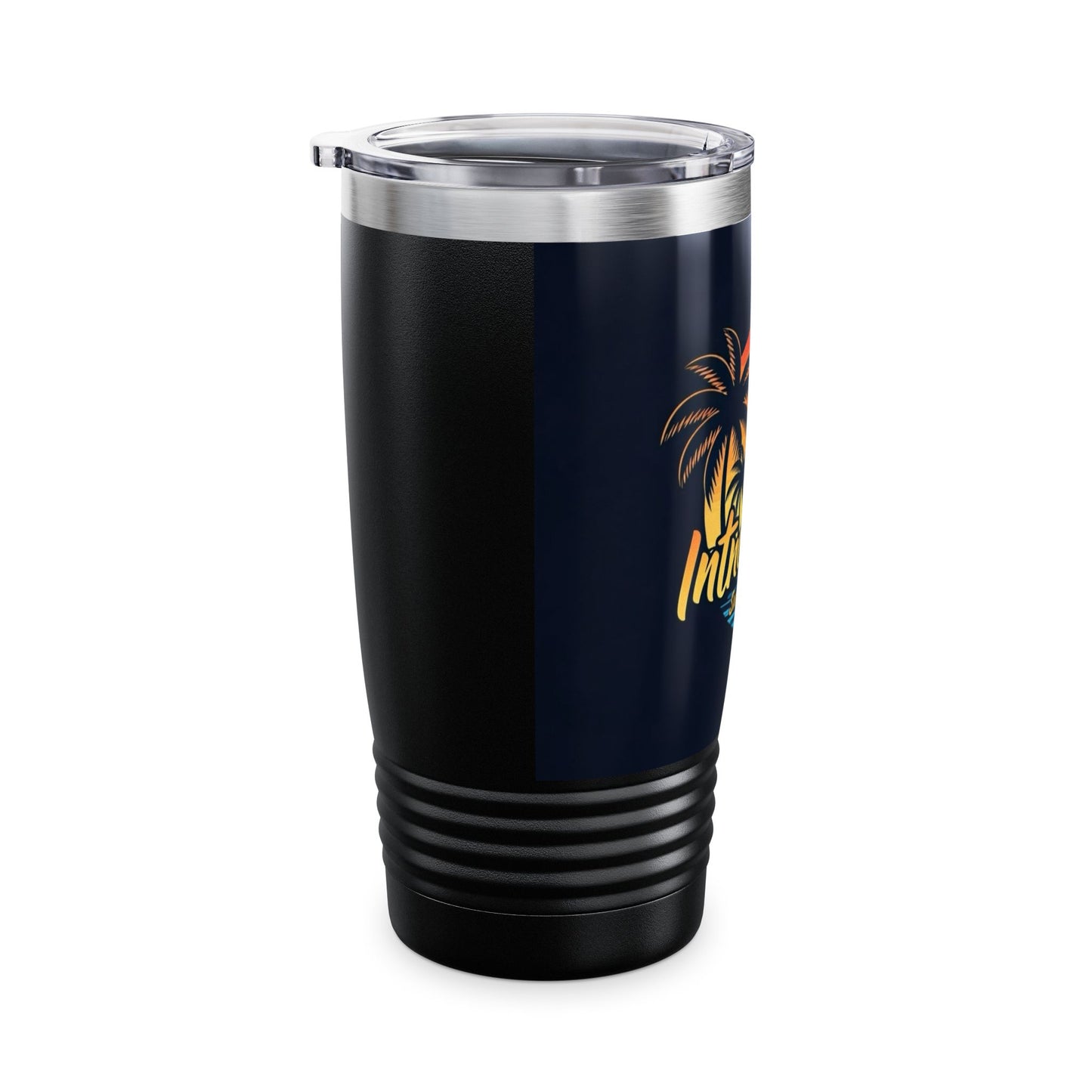 Tropical Summer Tumbler, 20oz | Travel Mug with Palm Tree Design | Perfect for Beach Lovers, Gift for Summer Holidays, Insulated Drinkware