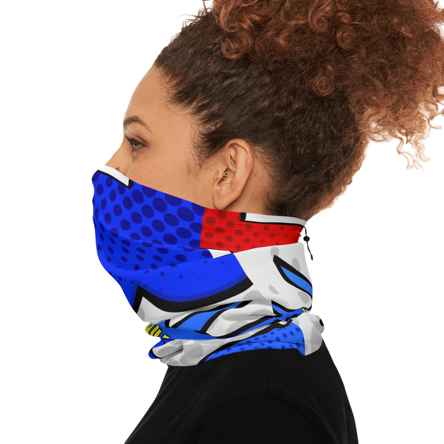 Winter Neck Gaiter With Drawstring