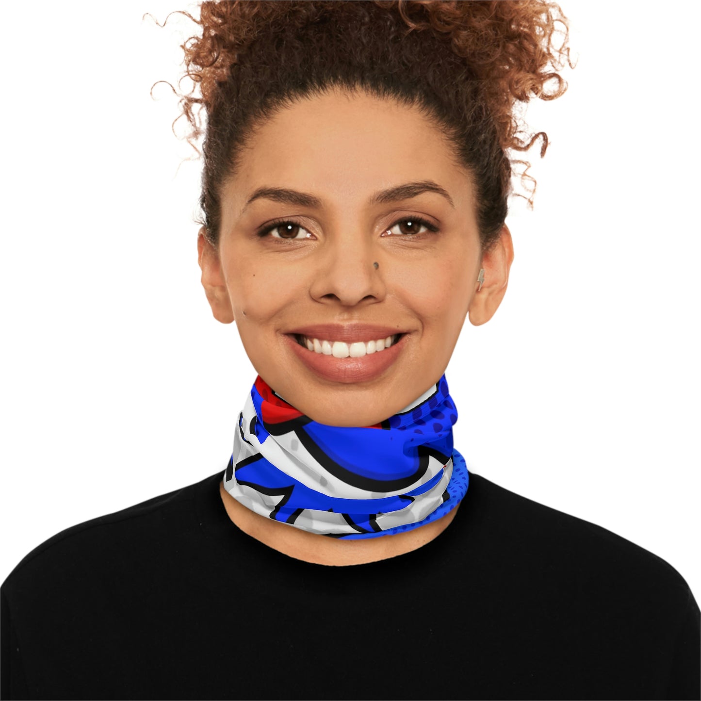 Winter Neck Gaiter With Drawstring