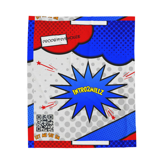Vibrant Comic-Inspired Velveteen Plush Blanket - Cozy Home Decor for Superhero Fans, Great Gift for Birthdays, Christmas, and Movie Nights