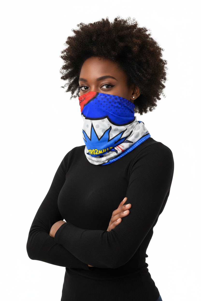 Winter Neck Gaiter With Drawstring